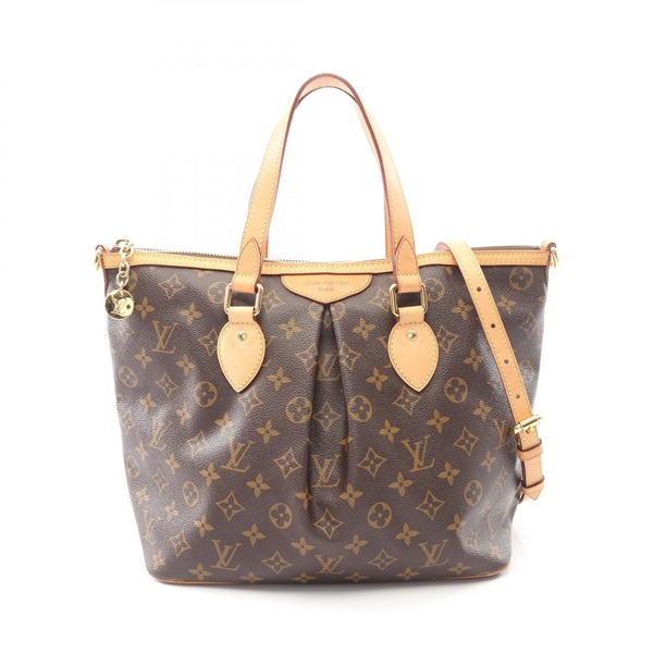 LOUIS VUITTON Palermo PM Shoulder Tote Handbag M40145 Monogram canvas Used Women