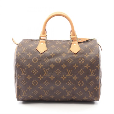 LOUIS VUITTON Speedy 30 Handbag M41526 Monogram canvas leather Brown Used Women