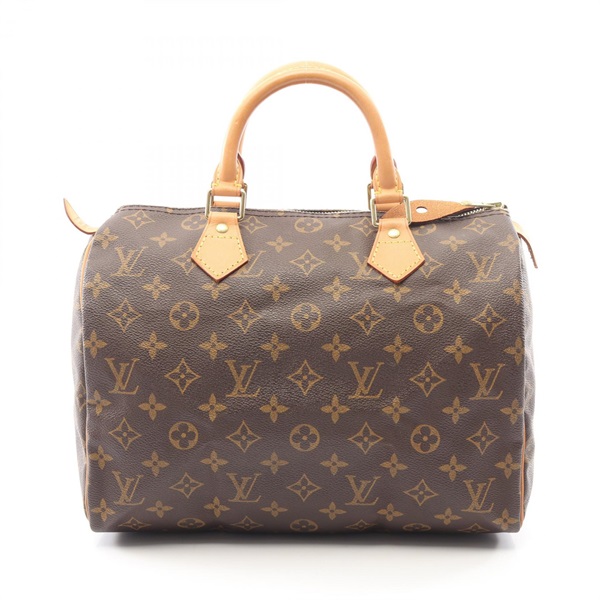 LOUIS VUITTON Speedy 30 Handbag M41526 Monogram canvas leather Brown Used Women