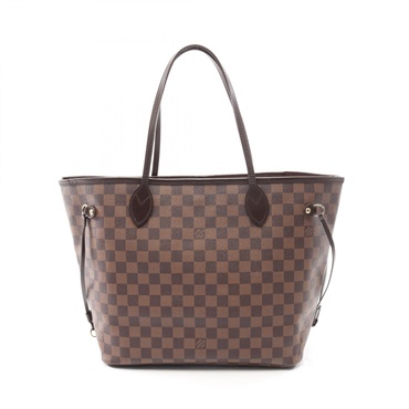 LOUIS VUITTON Neverfull MM Tote Shoudler Bag N51105 Damier Ebene canvas Used LV