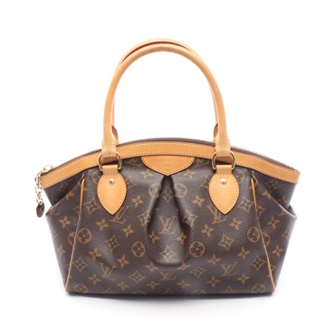 LOUIS VUITTON Tivoli PM Handbag M40143 Monogram leather Brown Used Women