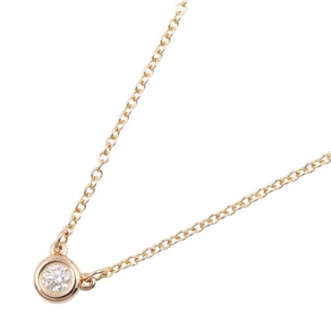 TIFFANY＆CO By the Yard Diamond Necklace 18KPG Pink Rose Gold Used women