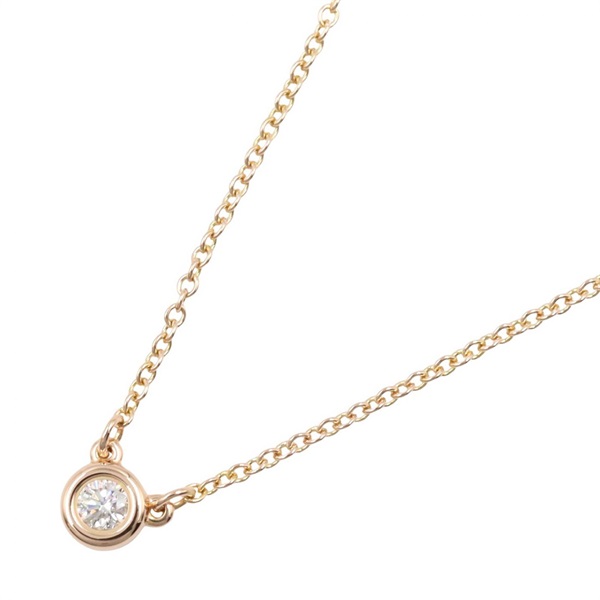 TIFFANY＆CO By the Yard Diamond Necklace 18KPG Pink Rose Gold Used women
