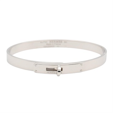 HERMES Kelly PM 4P Diamond Bracelet 18KWG White Gold Used Women