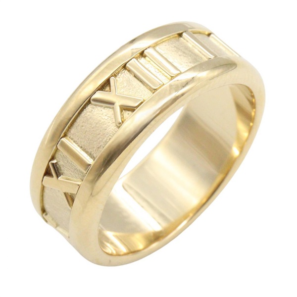TIFFANY＆CO Atlas Ring 18KYG Yellow Gold Used women US size 5.25