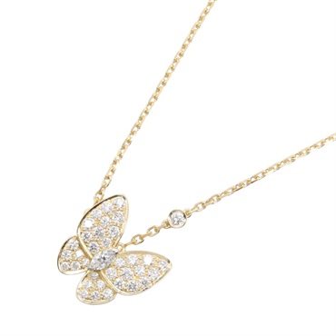 Van Cleef & Arpels De Papillon Diamond Necklace 18KYG Yellow Gold Used women