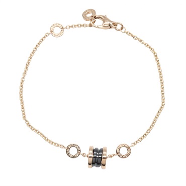 BVLGARI B-zero1 Element Bracelet Ceramic 18KPG Pink Rose Gold Used Women