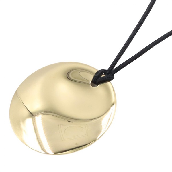 TIFFANY＆CO Round Pendant Choker Necklace 74cm 18KYG Yellow Gold Used Women