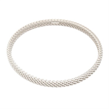 TIFFANY＆CO Somerset Bangle Bracelet 18KWG White Gold Used Unisex