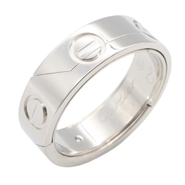 CARTIER Astro Love Ring 18KWG White Gold #61 Used Women US Size 9.75