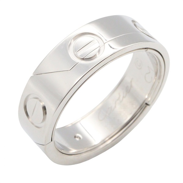 CARTIER Astro Love Ring 18KWG White Gold #61 Used Women US Size 9.75