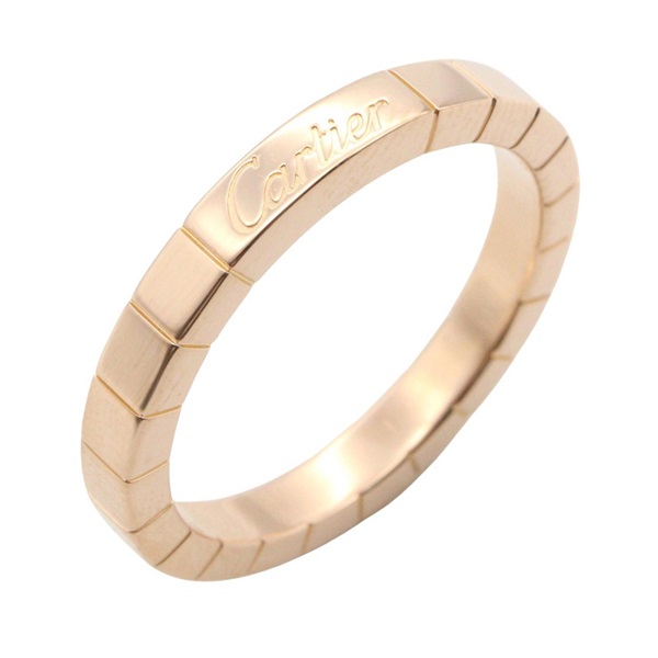 CARTIER Lanieres Ring 18KPG Pink Rose Gold Used unisex US size 8.25 #58
