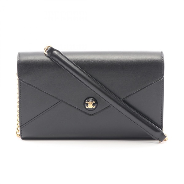 CELINE Envelope Crossbody Shoulder Bag 10P663DPV38NO leather Black NEW Women