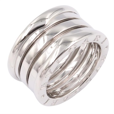 BVLGARI B-zero1 Ring 4 bands 18KWG White Gold Used women US size #49
