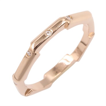 GUCCI Diamond Ring 18KPG Pink Rose Gold Used women US size 5