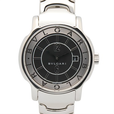 BVLGARI Solo tempo Wrist Watch ST29S Quartz Stainless Steel Used Women