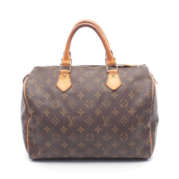 LOUIS VUITTON Speedy 30 Handbag M41526 Monogram canvas leather Brown Used Women