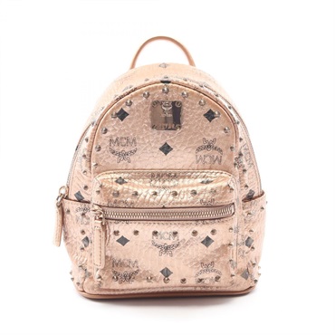 MCM Bebebo Mini Backpack Rucksack bag leather pink Gold Used Women