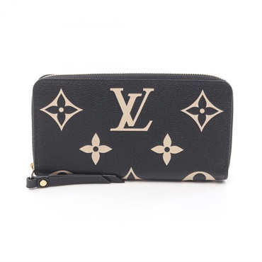 LOUIS VUITTON Zippy Around long Wallet M80481 Monogram empreinte leather Used LV