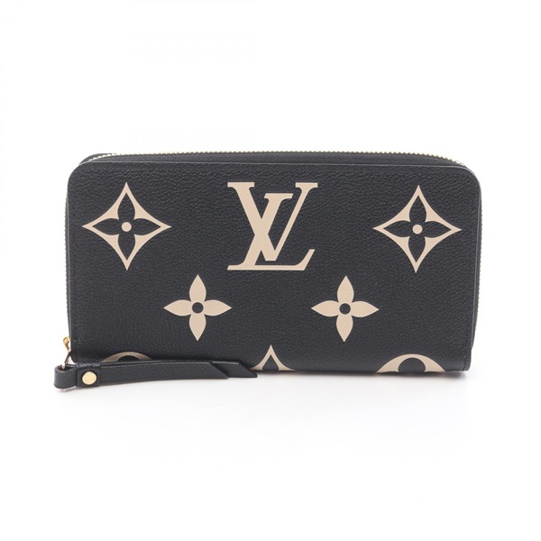 LOUIS VUITTON Zippy Around long Wallet M80481 Monogram empreinte leather Used LV