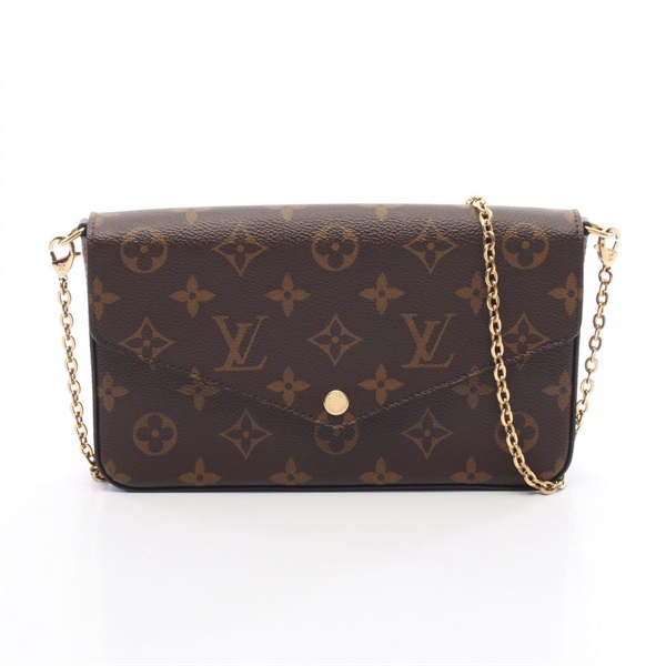 LOUIS VUITTON Pochette Felicie Chain Crossbody Shoulder Bag M61276 Monogram Used