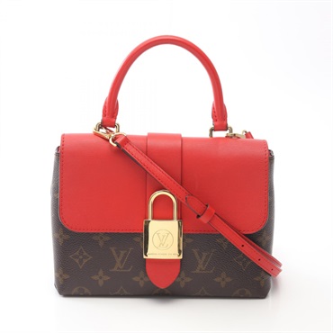 LOUIS VUITTON Locky bb crossbody Handbag M44322 Monogram leather Coquelicot used
