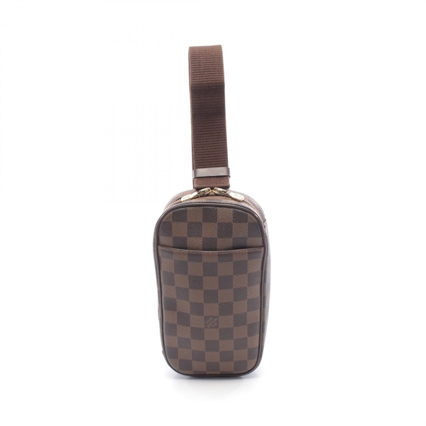 LOUIS VUITTON Pochette Gange Waist bum belt bag N48048 Damier Ebene Used unisex