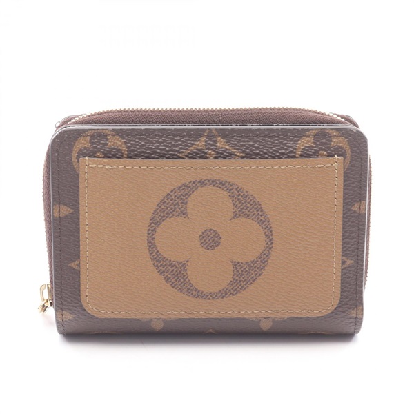 LOUIS VUITTON Portefeuille Lou Bi-fold wallet M81461 Monogram Reverse used Brown