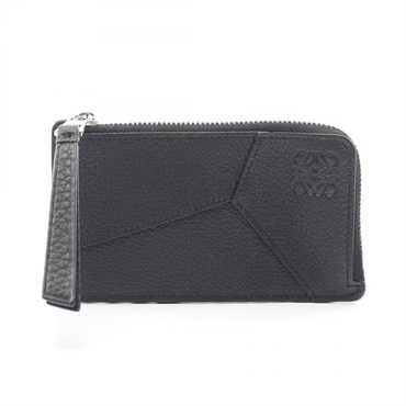 LOEWE PUZZLE EDGE COIN CARD Holder/purse C510Z40X281100 leather Black NEW mens