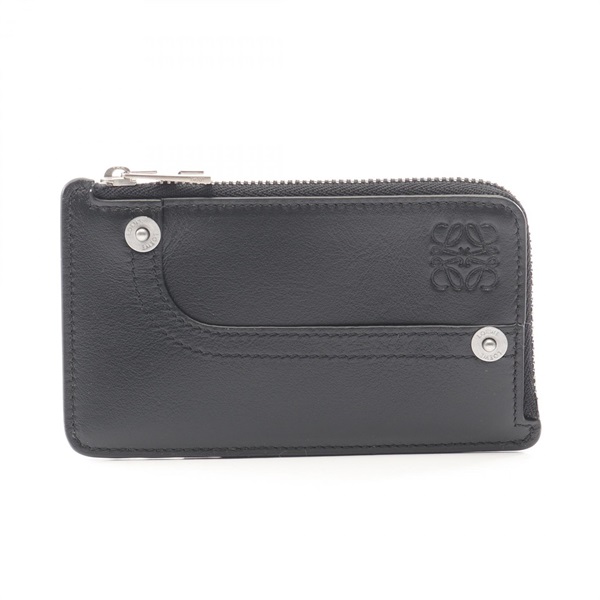 LOEWE Panta Coin Card Holder/ purse C643Z40XAK1100 leather Black NEW Women