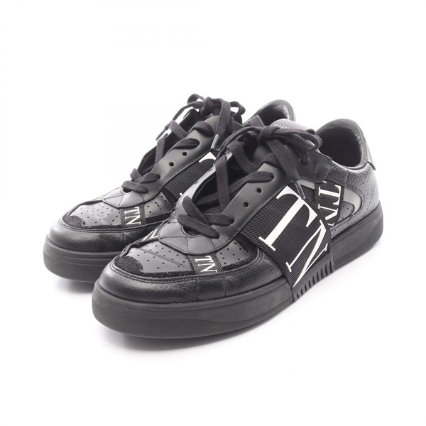 Valentino Garavani VLTN sneakers #42 shoes leather Black White Used mens