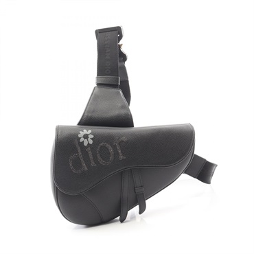 Christian Dior ERL Saddle Waist bum belt bag 1ADPO093 leather Black Used mens