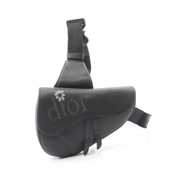 Christian Dior ERL Saddle Waist bum belt bag 1ADPO093 leather Black Used mens