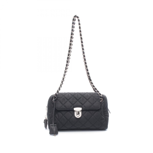 PRADA TESSUTO IMPUNTU QUILTING Chain Shoulder Bag BR4965 Nylon Saffiano Used