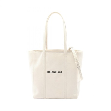 BALENCIAGA EVERYDAY TOTE XS Bag 551810 canvas Beige natural Used Women