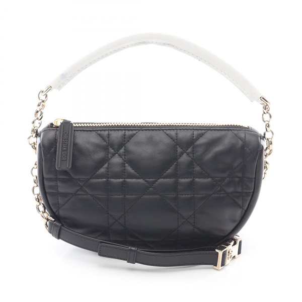 Christian Dior VIBE Hobo Cannage chain Shoulder Bag M7200ONOA leather Black used