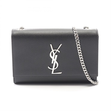 SAINT LAURENT PARIS KATE Small Shoulder Bag 469390BOW0N1000 leather Blk NEW YSL