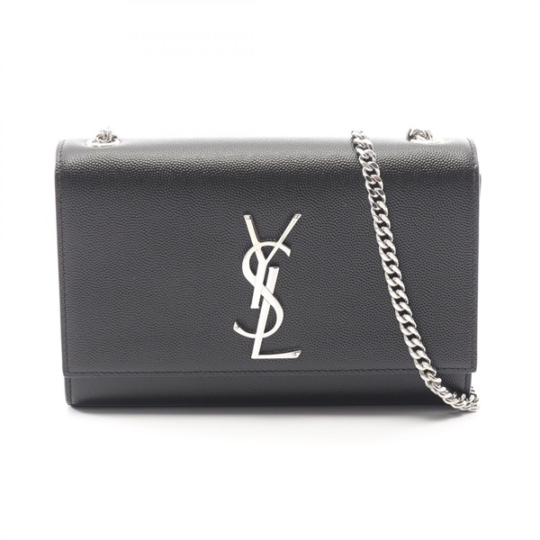 SAINT LAURENT PARIS KATE Small Shoulder Bag 469390BOW0N1000 leather Blk NEW YSL