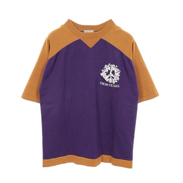 Dior Cotton jersey short-sleeve T-shirt cotton Purple Brown Used mens size S