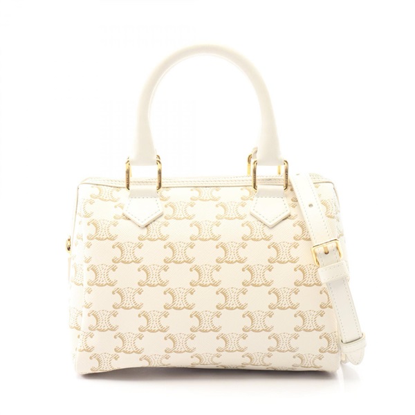 CELINE Small Cuir Triomphe shoulder crossbody Handbag 113772 canvas leather WT