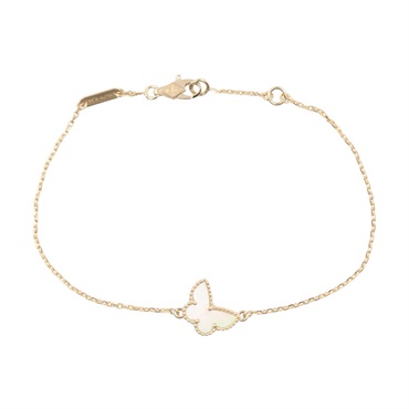 Van Cleef & Arpels Sweet Papillon Bracelet 18KYG Gold Mother of pearl Women