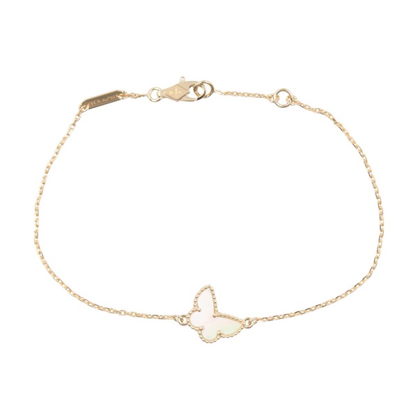 Van Cleef & Arpels Sweet Papillon Bracelet 18KYG Gold Mother of pearl Women