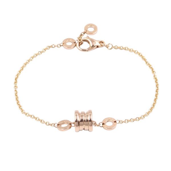 BVLGARI B-zero1 Element Bracelet 19cm 18KRG Pink Rose Gold Used Women