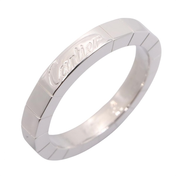CARTIER Laniere Ring 18KWG White Gold Used women US size 4.5 #48