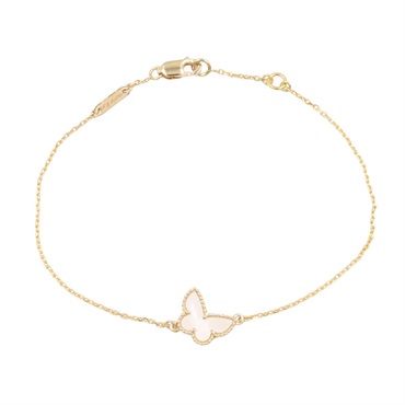 Van Cleef & Arpels Sweet Papillon Bracelet 18KYG Gold Mother of pearl Used women