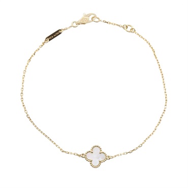 Van Cleef & Arpels Sweet Alhambra Bracelet 18KYG Gold Mother of pearl Used women