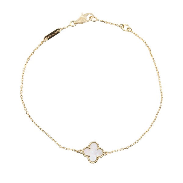 Van Cleef & Arpels Sweet Alhambra Bracelet 18KYG Gold Mother of pearl Used women