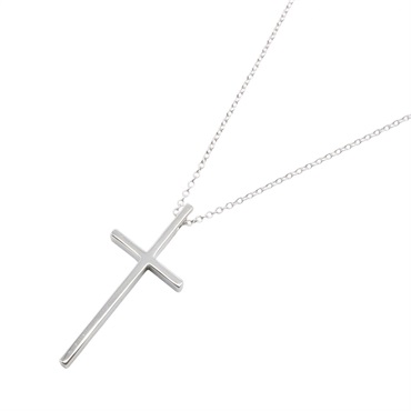 TIFFANY＆CO Cross Necklace Pendant 18KWG White Gold Used Women