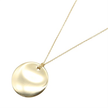 TIFFANY＆CO Round Necklace Pendant 38.5cm Medium18KYG Yellow Gold Used Women