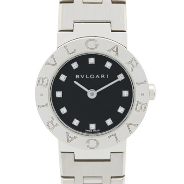 BVLGARI BVLGARI BVLGARI 12P Diamond Wrist Watch BB23SS Quartz SS Used Women